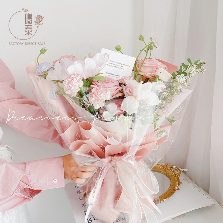 Waterproof OPP Flower Packaging Paper Series -520 Love